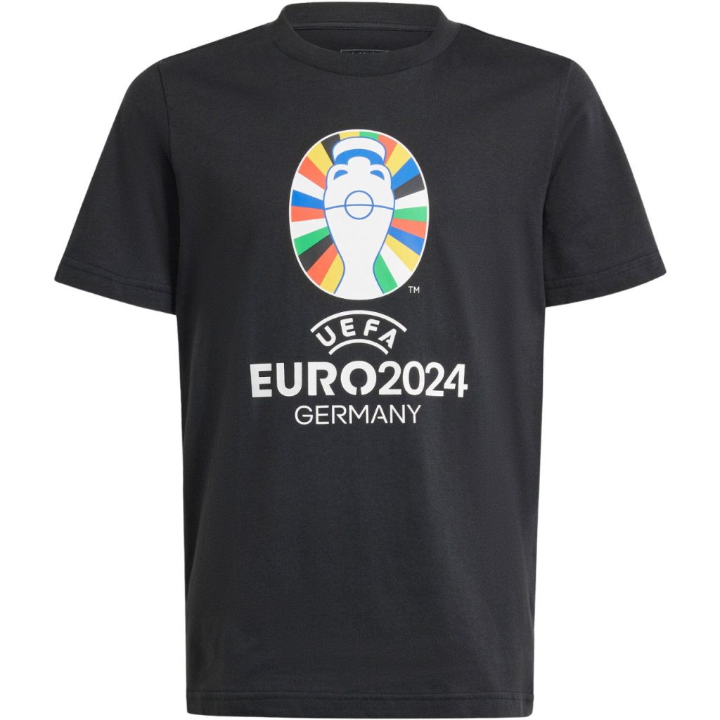 Koszulka Euro 2024 czarna (Adidas)