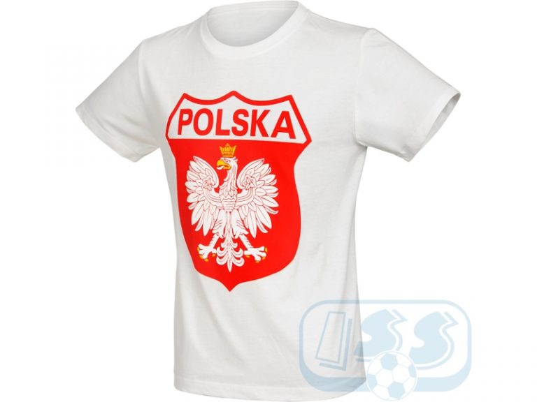 Biała koszulka kibica Orzeł Polska