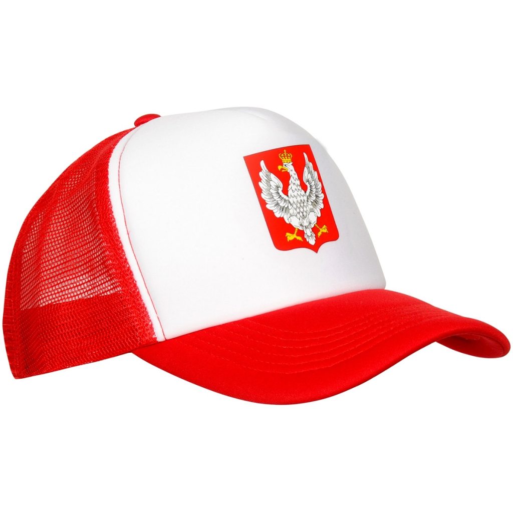Polska - czapka kibica z daszkiem