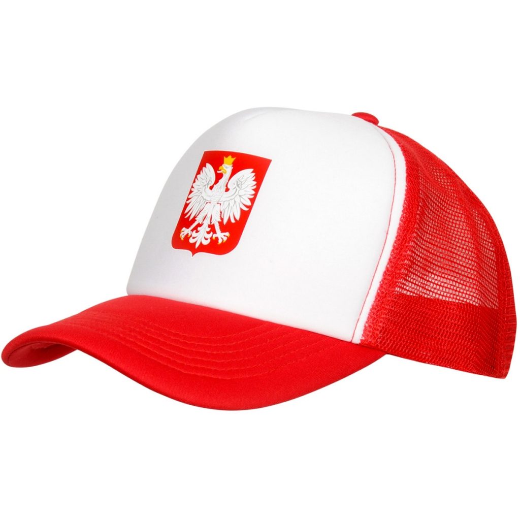 Polska - czapka kibica z siatką