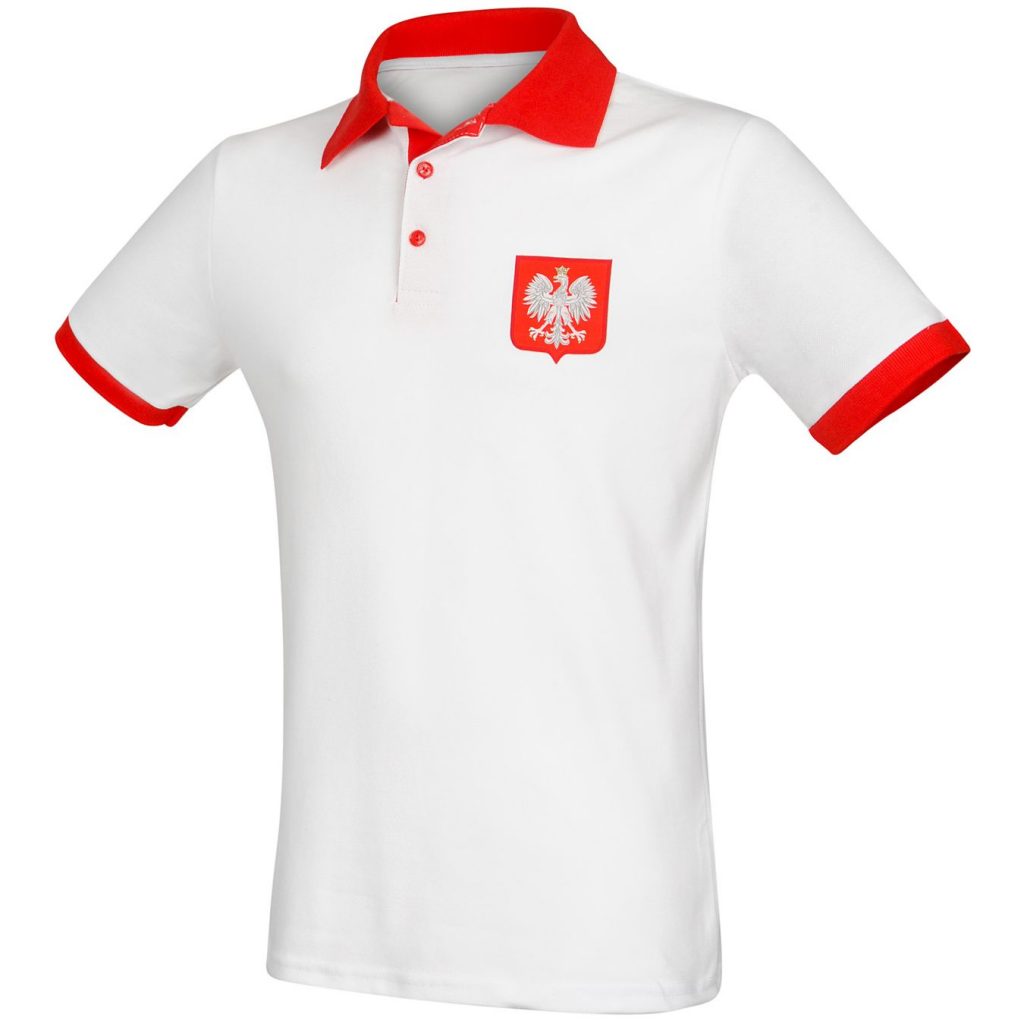 Koszulka polo Polska biało-czerwona dla dziecka