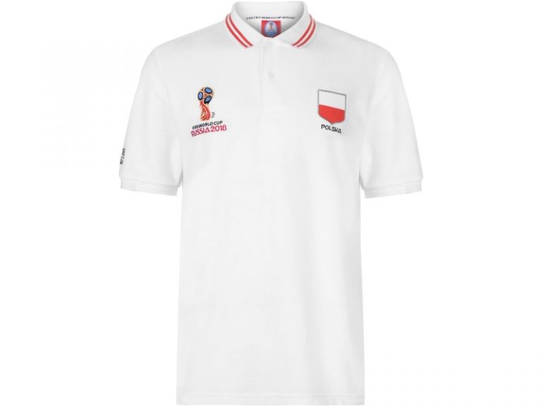 POLSKA - KOSZULKA POLO MŚ 2018 BIAŁA
