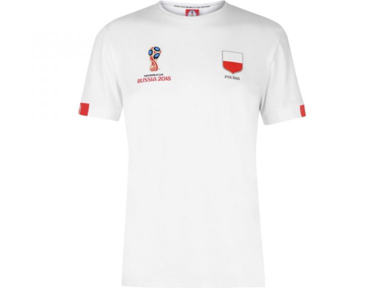 T-SHIRT POLSKA FIFA WORLD CUP 2018 (BIAŁY)